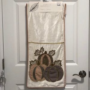 Fancy Beaded Velvet Table Runner